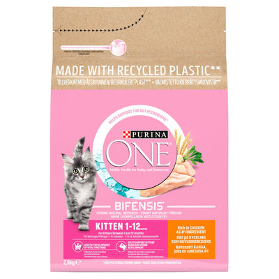 Purina One Kitten Food Chkn & W/Grain 2.8kg