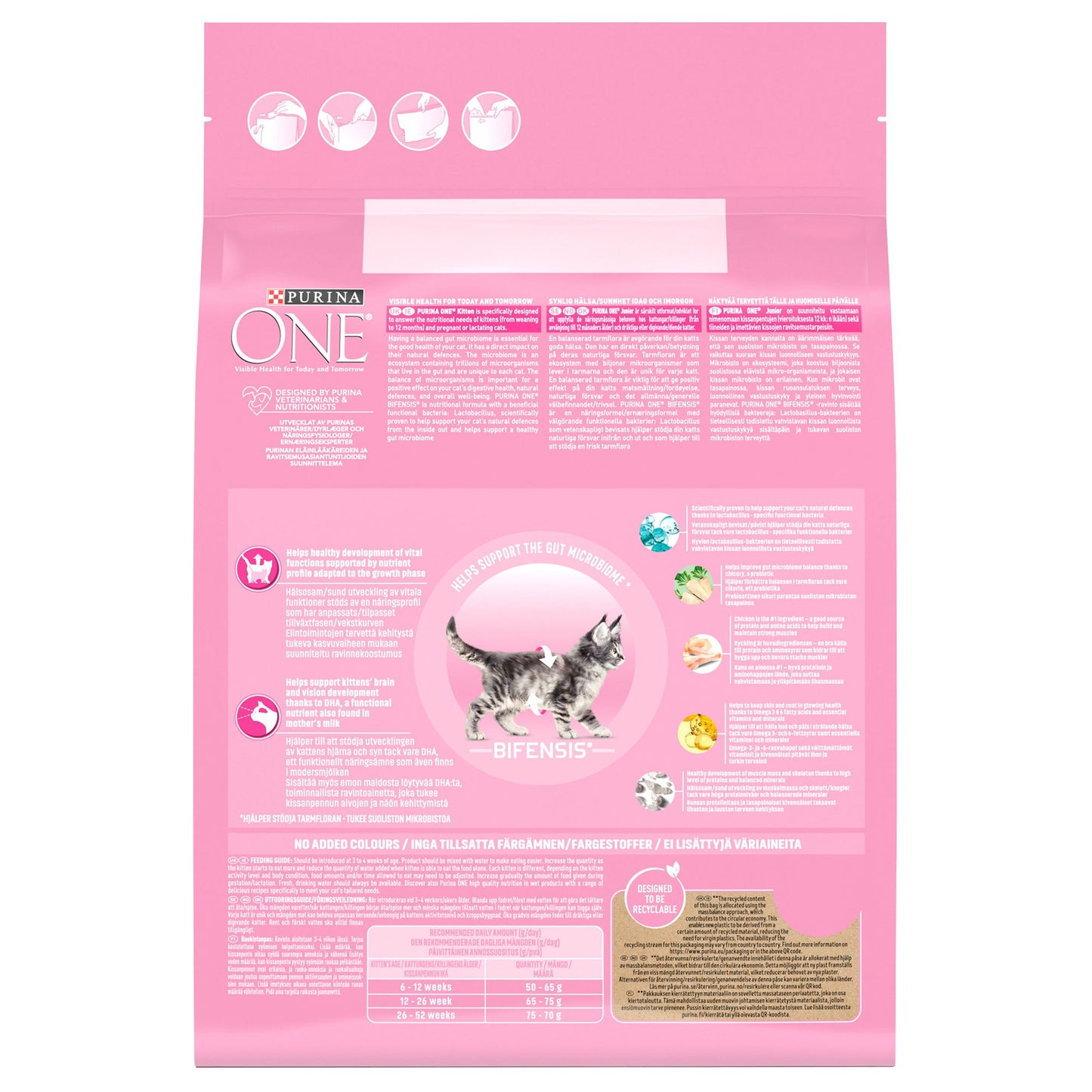 Purina One Kitten Food Chkn & W/Grain 2.8kg