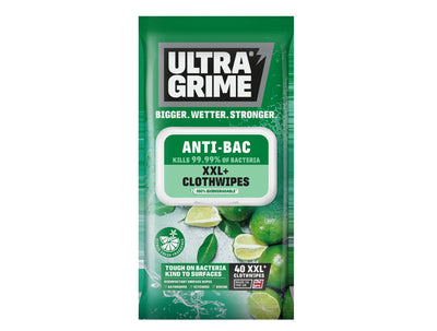 Ultragrime Anti-bac Xxl+ Clothwipes 40pk