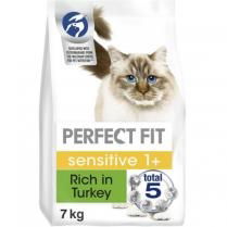Perfect Fit Sensitive Adult Dry Cat Food Turkey 7kg