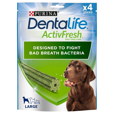 Dentalife Actifrsh Dental Chew Large Dog Treats 6X  Sticks
