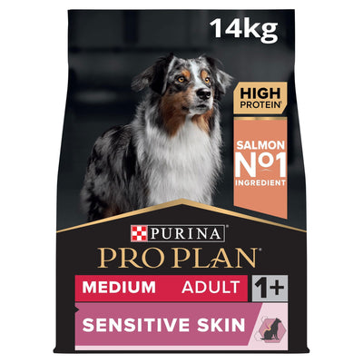 Purina Proplan Optiderma Senskin Medium Adult Salmon 14kg