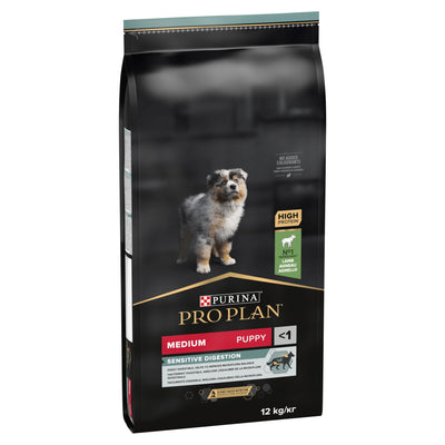 Purina ProPlan Optidigest Sens Digestion Med Puppy Lamb12K