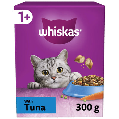 WHISKAS 1+ Tuna Adult Dry Cat Food 300g