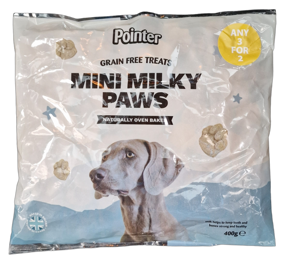 Pointer Grain Free Mini Milky Paws 400g