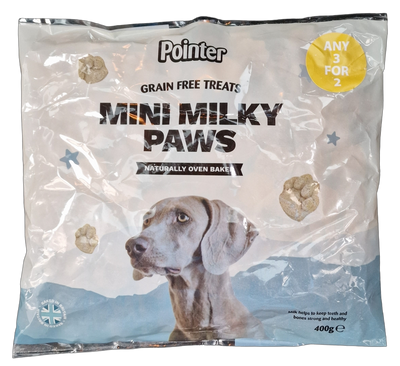 Pointer Grain Free Mini Milky Paws 400g