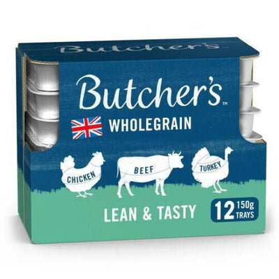 Butcher's Lean & Tasty Low Fat Dog Food Trays 12x150g