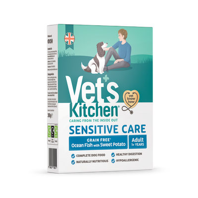 Vets Kitchen Wet Dog Food Grain Free Ocean Fish with Sweet Potato - 395g