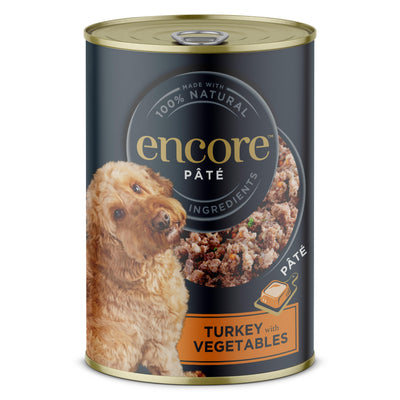 Encore Adult Wet Dog Food - Turkey with Vegetables 400g