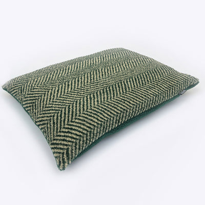 Fleece Green Herringbone Duvet Cover Medium