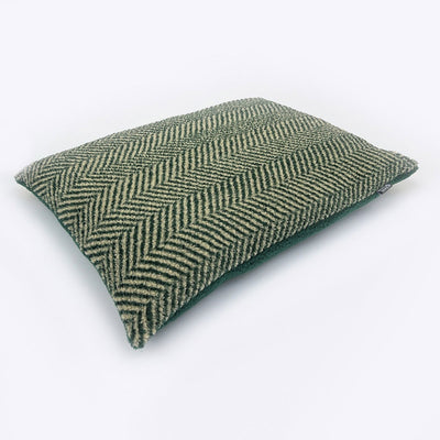 Fleece Green Herringbone Duvet Cover Large