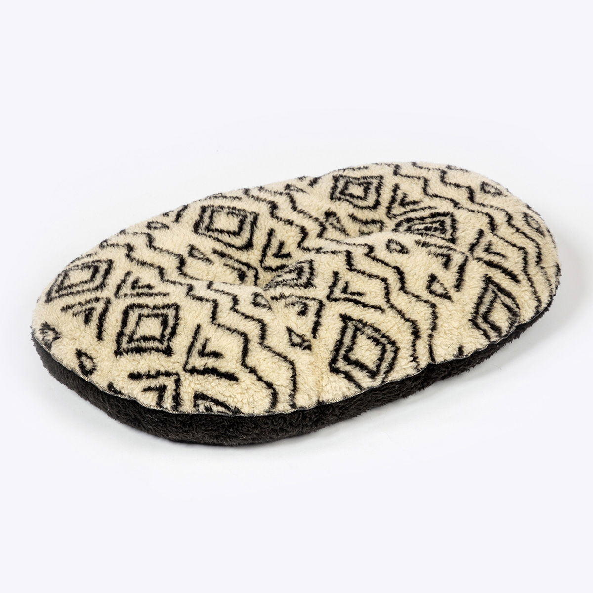 Fleece Neutral Geometric Quilted Mattress Small (21")