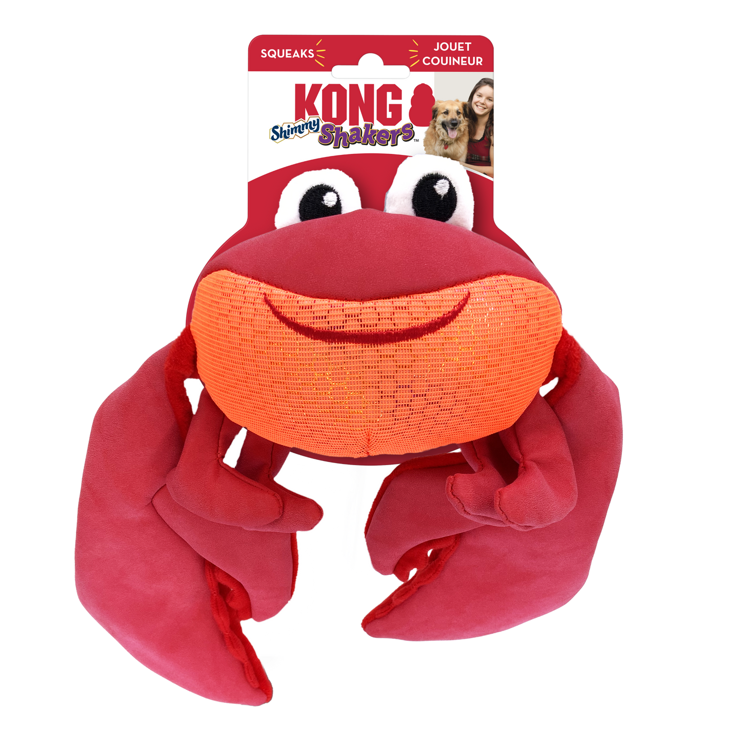 KONG Shakers Shimmy Crab Medium
