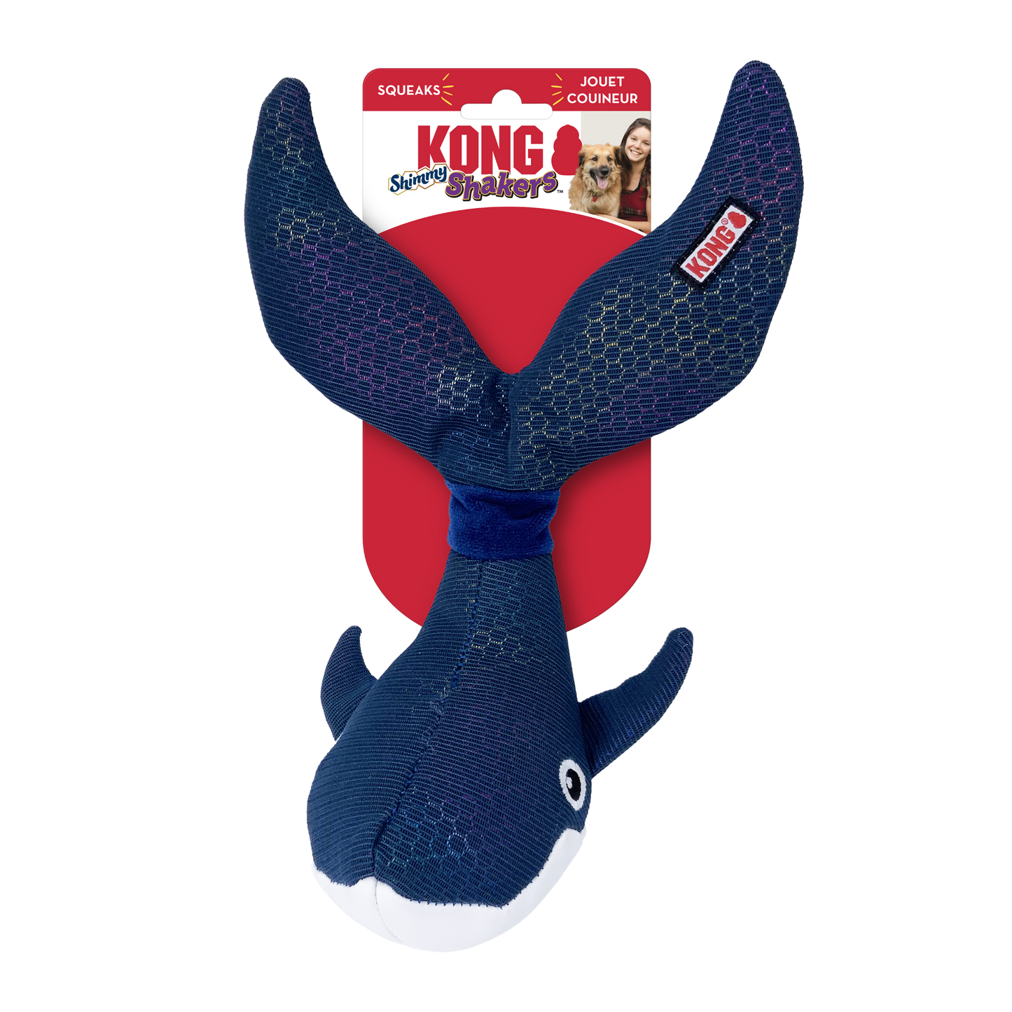 KONG Shakers Shimmy Whale Medium