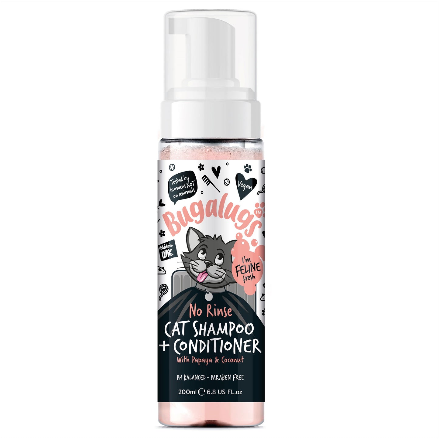 BL No Rinse Shampoo & Conditioner Papaya & Coconut 200ml