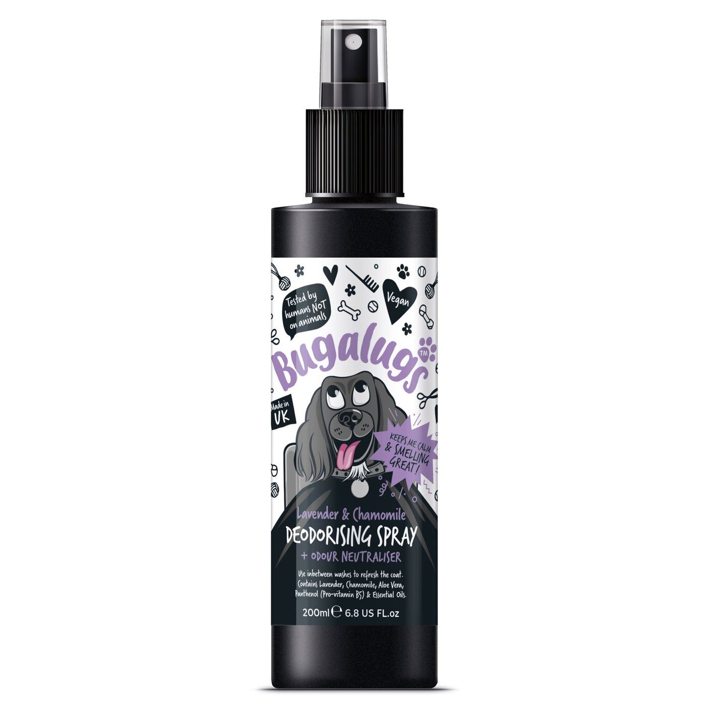 Bugalugs Lavender & Chamomile Deodorising Spray 200ml