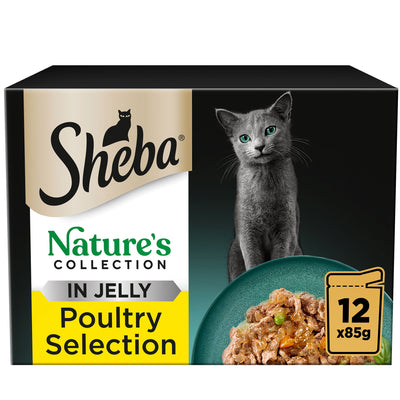 SHEBA Nature's Collection Adult Cat Food Poultry in Jelly 12 x 85g Pouch