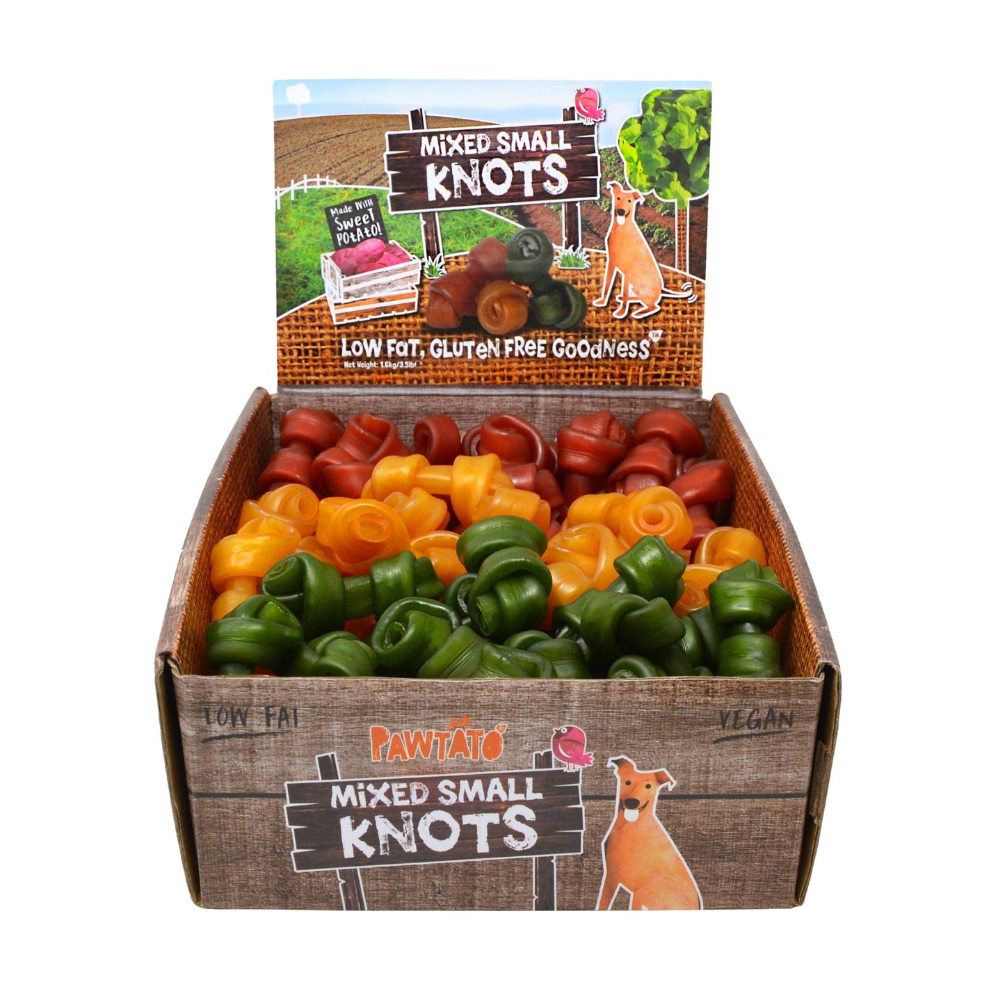 Pawtato Knots Small - Mixed Case 1.6kg
