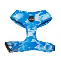 Long Paws - Funk The Dog Harness-Blue Camo  L