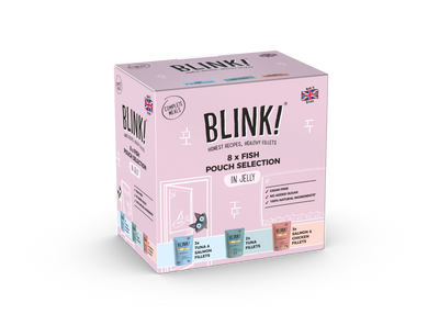 Blink! Wet Cat Food Fish Select in Jelly Multi 8x85g