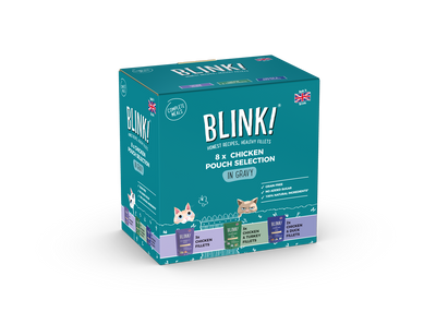 Blink! Wet Adult Cat Food Chicken Selection in Gravy 8x85g