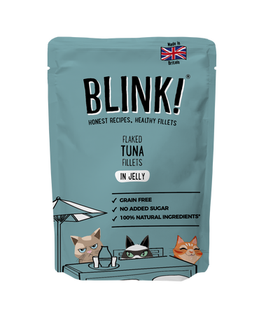 Blink! Wet Cat Food Flaked Tuna Fillets in Jelly Pouch 85g
