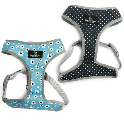 Daisy/Polka Dot Reversible Harness Xtra Small