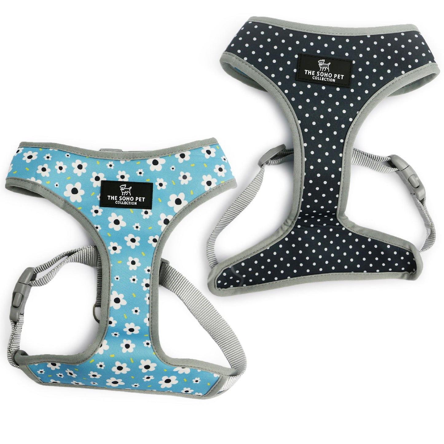 Daisy/Polka Dot Reversible Harness Small