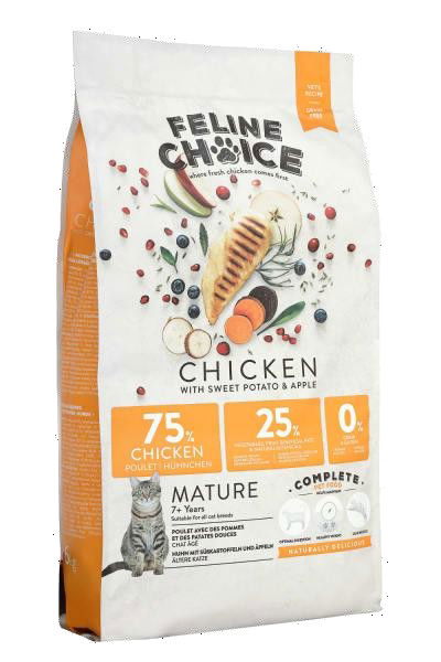 Feline Choice Complete Mature Dry Cat Food - Chicken 6kg