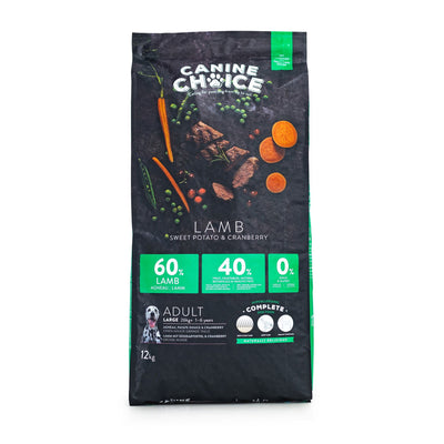 Canine Choice Super Premium Gf Lrg Adult Dry Lamb 12kg
