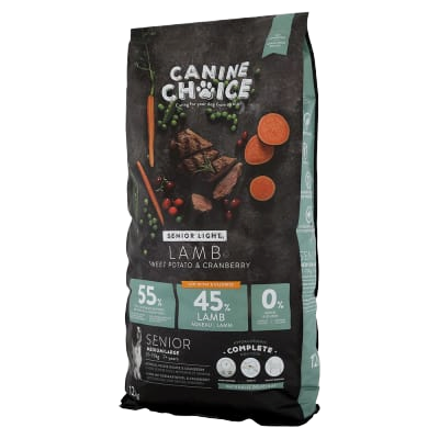 Canine Choice Spr Premium Gf Lt Med&lrg Senior Dry Lamb 12kg