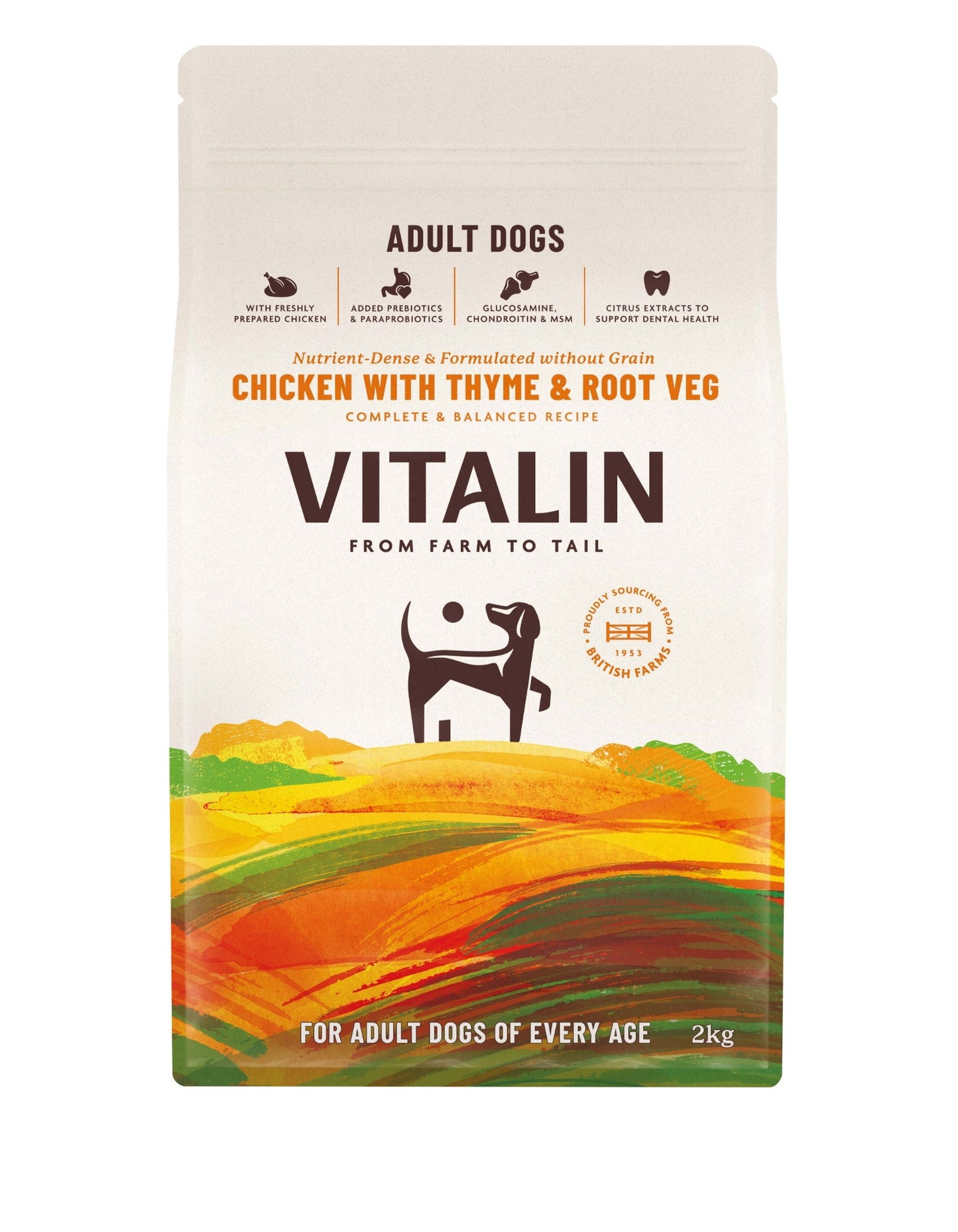 Vitalin Adult Chicken with Veg & Thyme 2KG