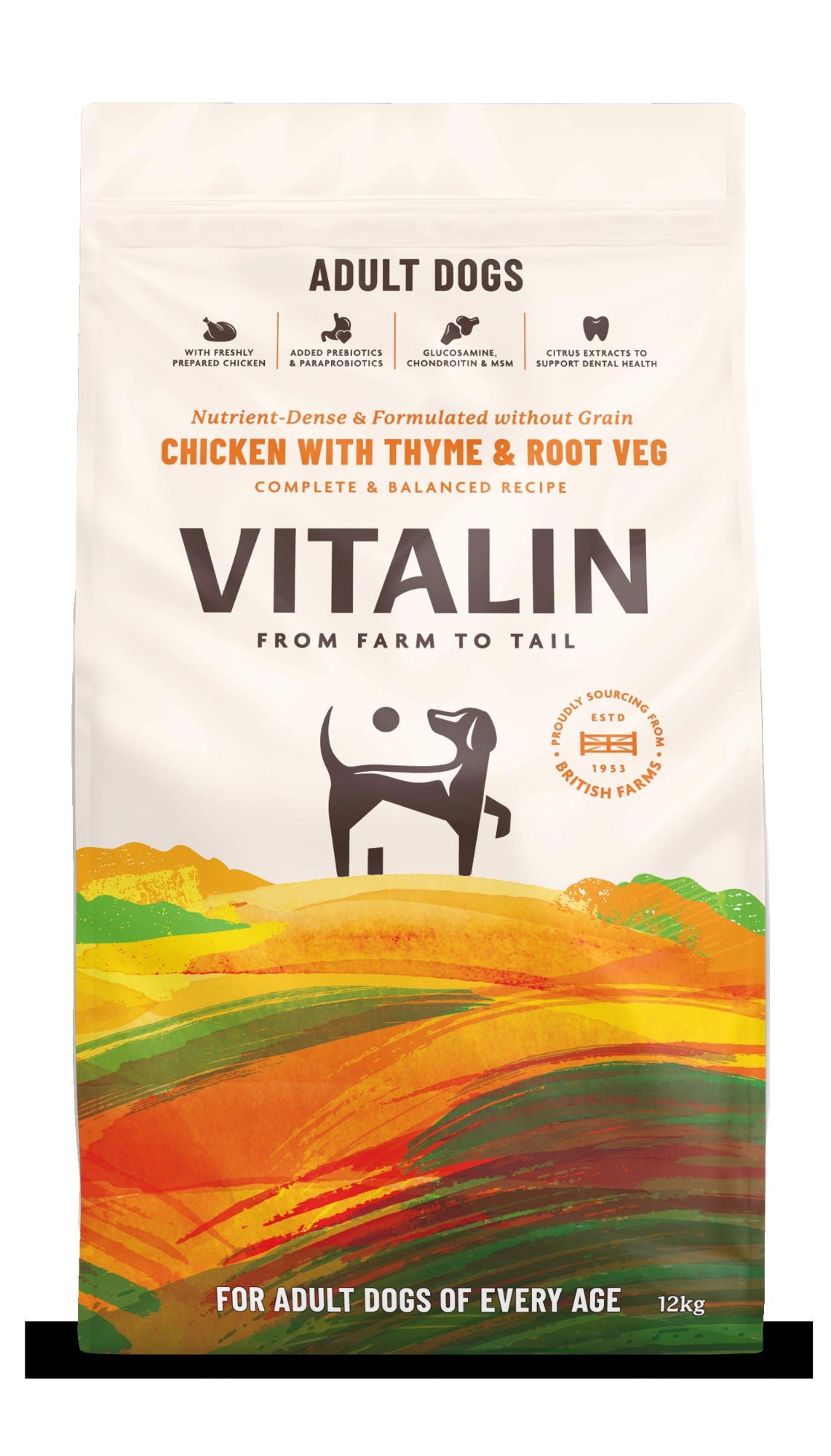 Vitalin Adult Chicken with Veg & Thyme 12KG