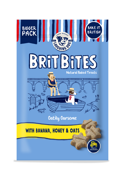 Laughing Dog Brit Bites Banana. Honey & Oats 175g