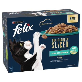 Felix Del Sliced Adult Wet Cat Ocean Selection 12x80g