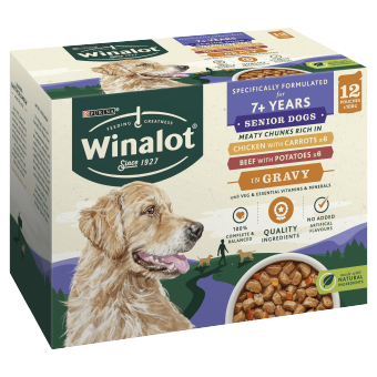 Winalot Senior Mixed in Gravy Wet Dog Food Pouches 12x100g