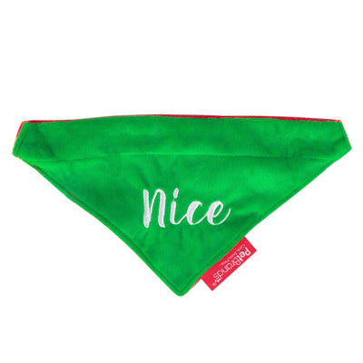 Naughty or Nice Reversible Bandana
