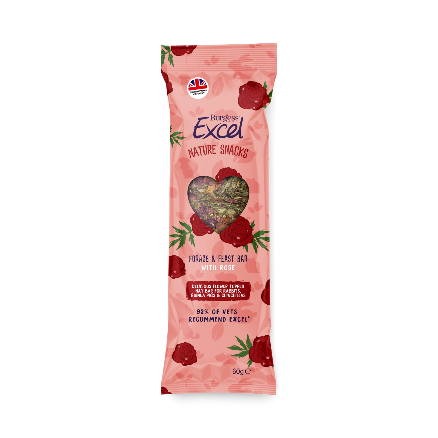 Excel Forage & Feast Bar Rose 60g