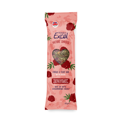 Excel Forage &  Feast Bar Rose 60g