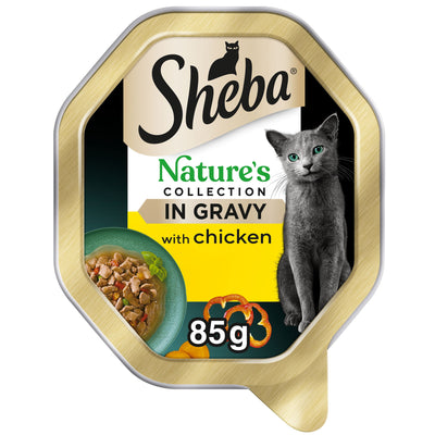 Sheba Natures Collection Cat Tray Chk&red Peppr Gravy 85g
