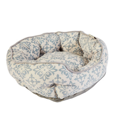 Dream Paws Scalloped Style Pet Bed Grey Small