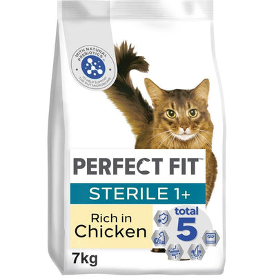 Perfect Fit Sterile (Neutered) Adult Dry Cat Food Chicken 7kg
