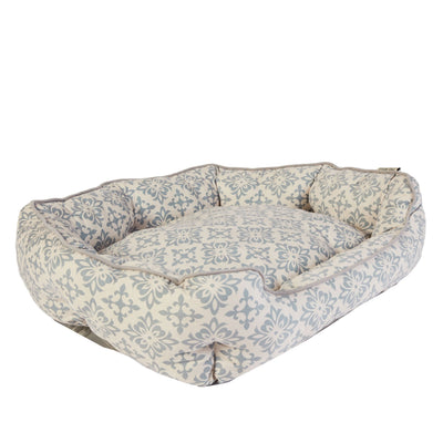 Dream Paws Scalloped Pet Bed Extra Large Grey