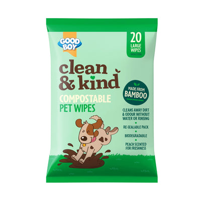 Clean & Kind Compostable Pet Wipes