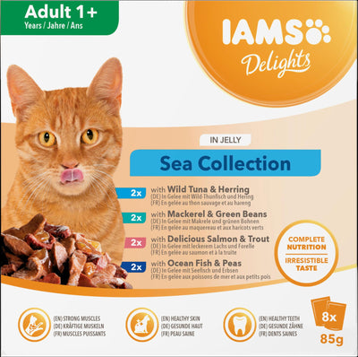 Iams Delights Adult Sea in Jelly 8pk