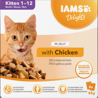 Iams Delights Kitten in Jelly 8pk
