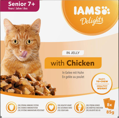Iams Delights Senior in Jelly 8pk