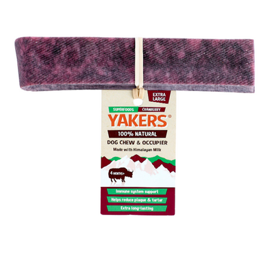 Yakers Dog Chew Cranberry Extra Large