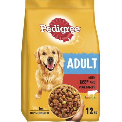 PEDIGREE COMPLETE Adult Dry Dog Food Beef and Vegetables 12kg