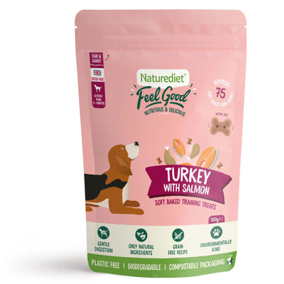 NatureDiet Feel Good Turkey with Salmon Treats 100g